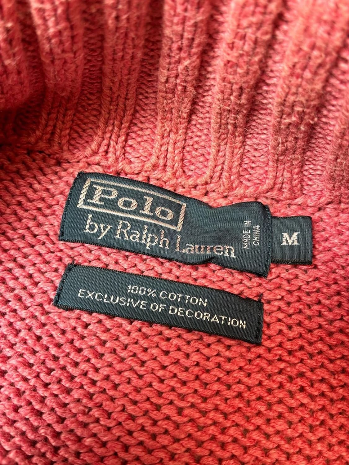 폴로 랄프로렌 00's 헤비코튼 하프집 니트 PN7947 상품이미지6