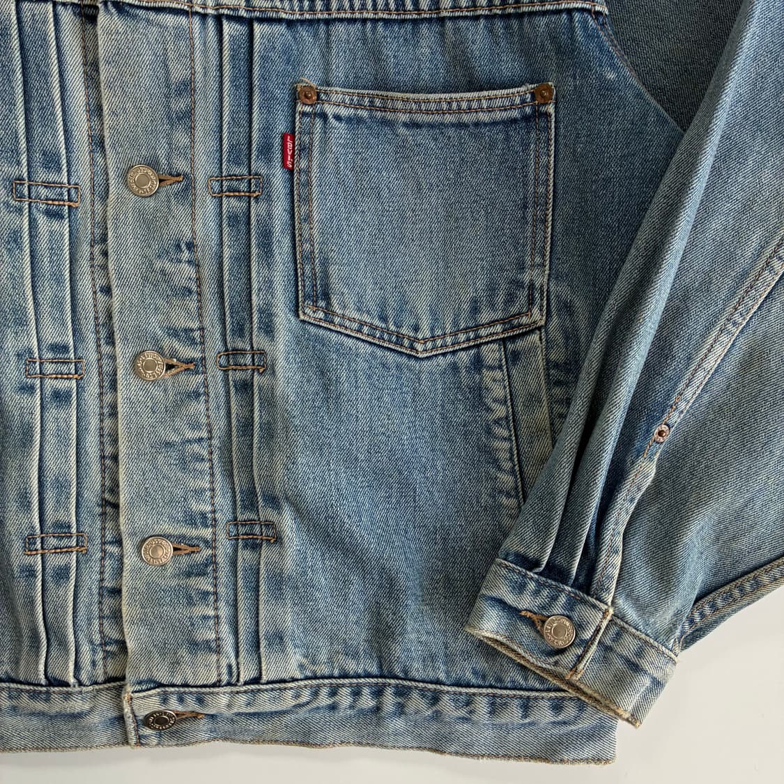 Levi‘s 리바이스OG 1세대 LVC 1936 워싱 신치백 데님 자켓 상품이미지5