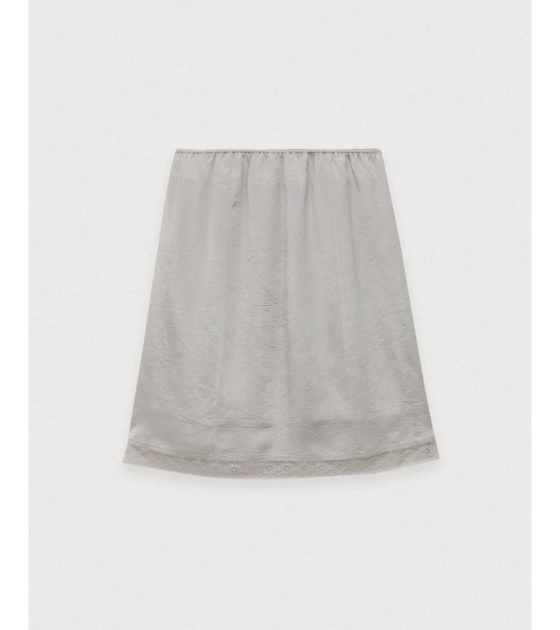 포에토 모스 새틴 스커트 그레이지 moss satin midi skirt 상품이미지1