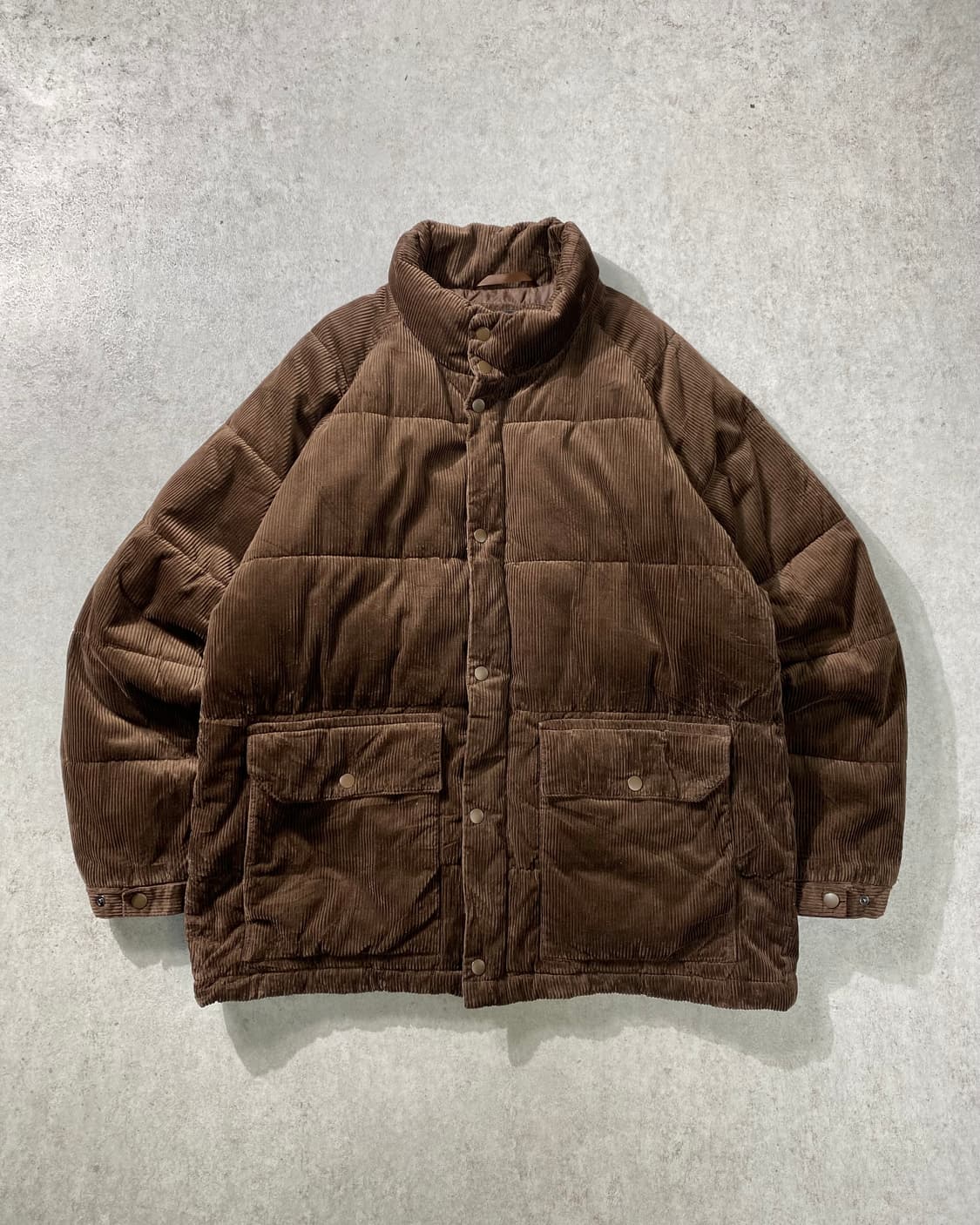 [L] Global Work 글로벌워크 브라운 코듀로이 패딩자켓 상품이미지1