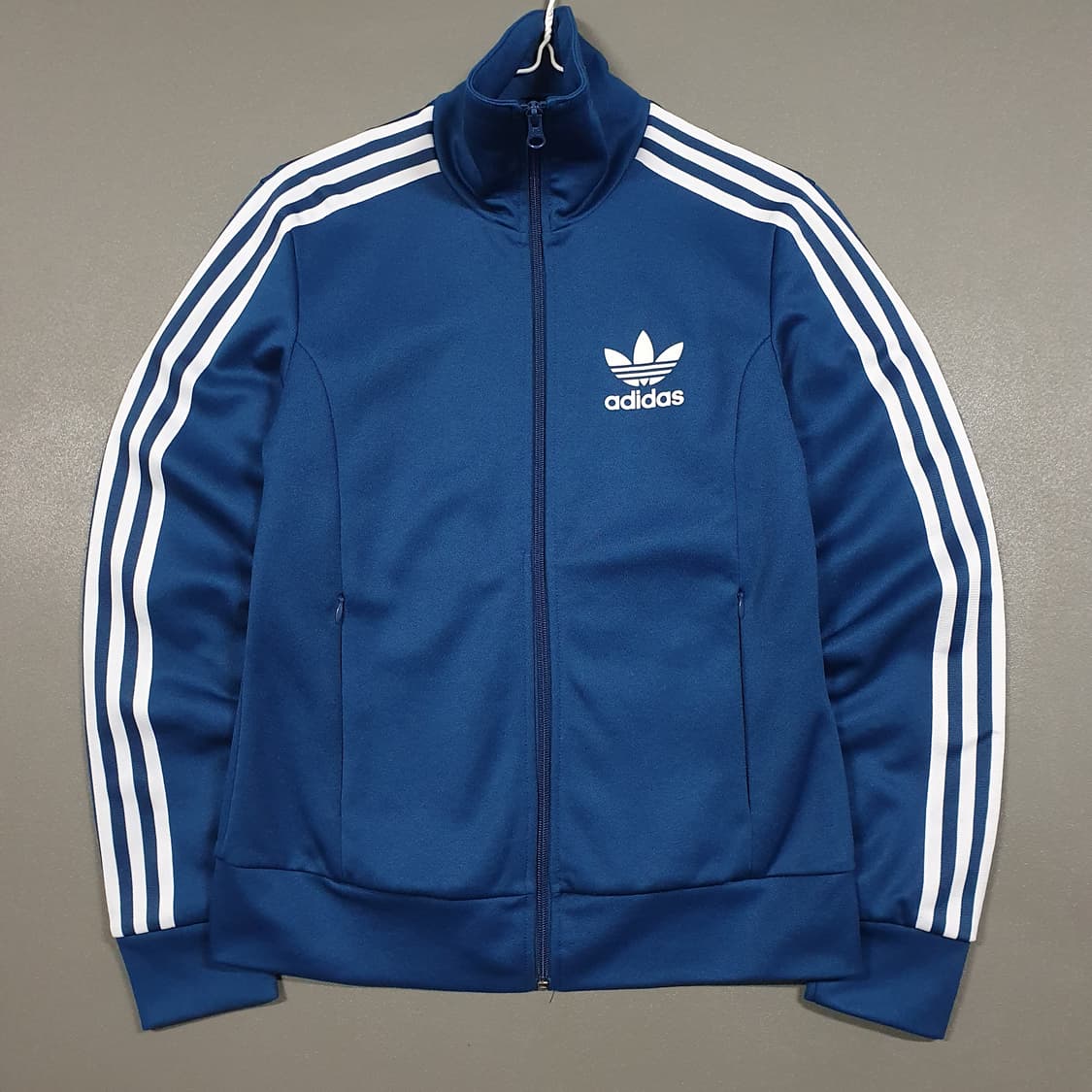 90 (S) 아디다스 유로파 파이어버드 트랙탑 삼선 져지 자켓 블루 상품이미지1