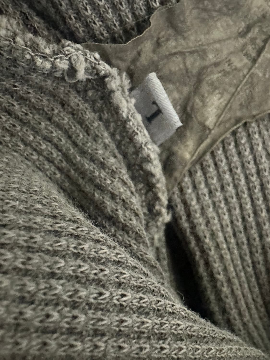 아트이프액츠 와플 헨리넥 머드 브라운 L 상품이미지3