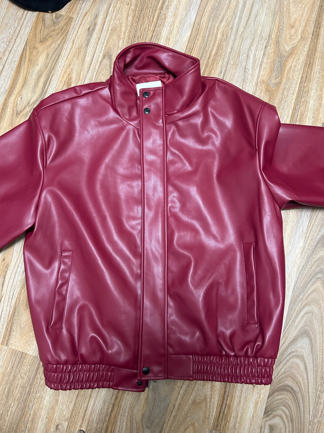 qt8 garments 레더 자켓 상품이미지1