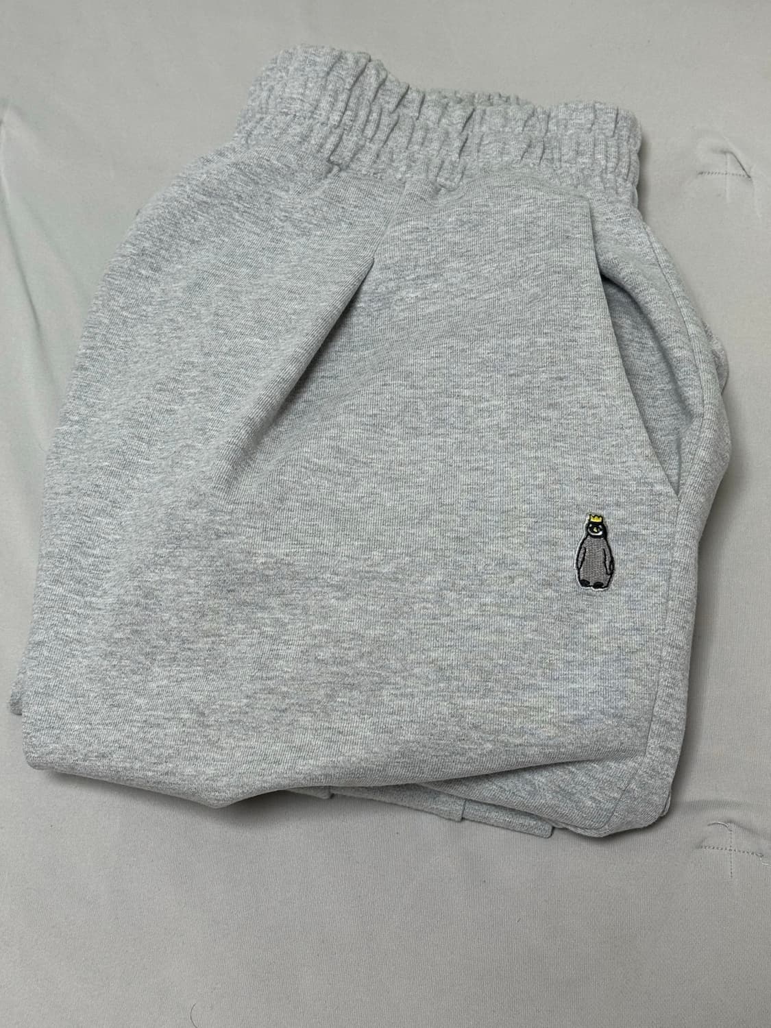 (M)가까이 유니언즈 원턱 와이드 스웻팬츠 그레이 상품이미지1