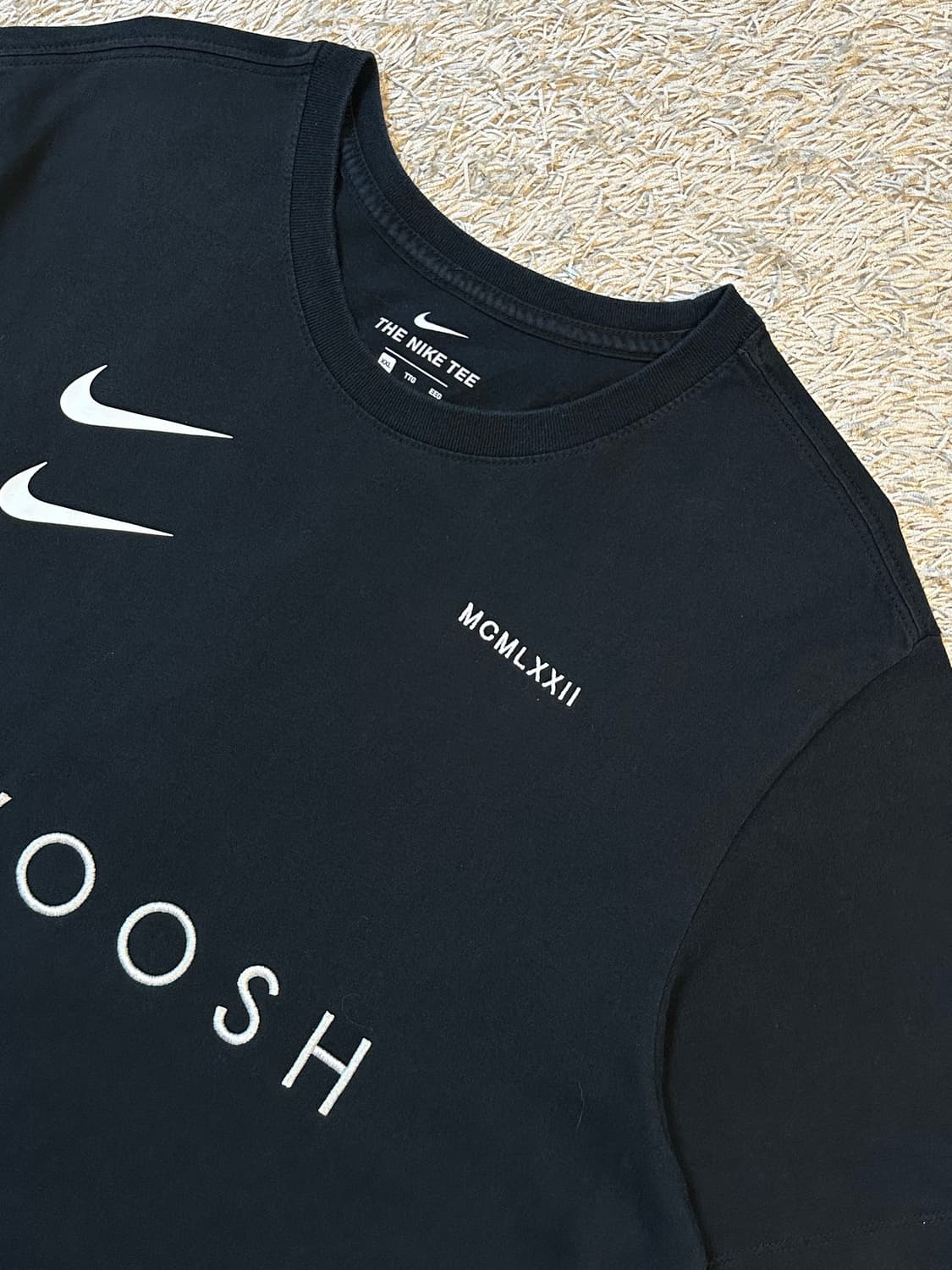 나이키 더블 스우시 반팔 티셔츠 블랙 2XL 상품이미지2