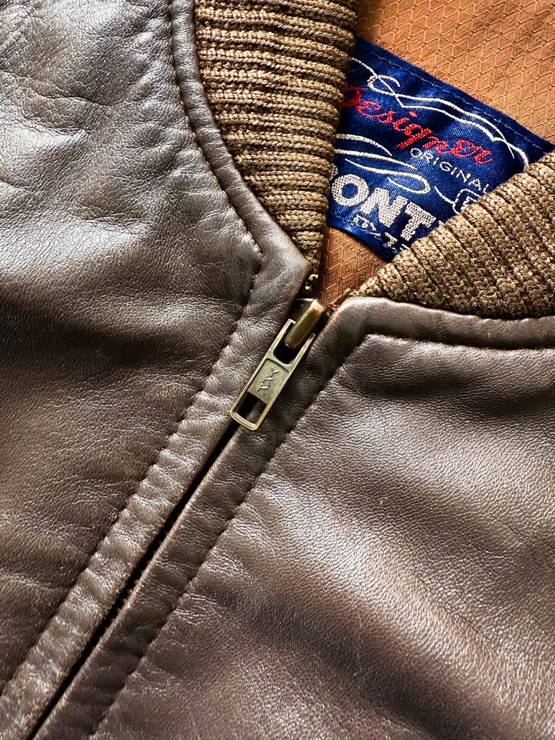 Rponty sheepskin leather Bomber jacket 상품이미지4