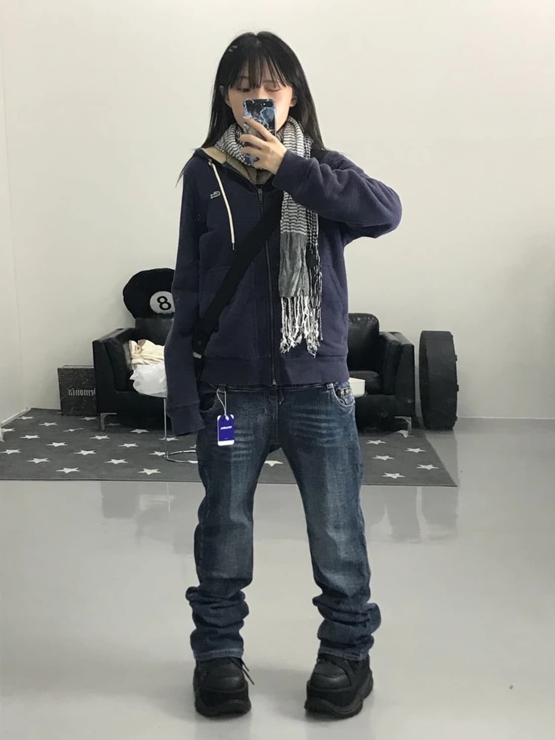 라코스테 네이버 기모 후드집업 상품이미지1
