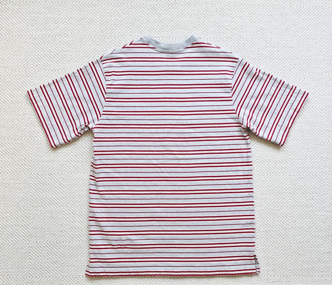 유니폼브릿지 헤비코튼 크루넥 스트라이프 반팔티 L  상품이미지5