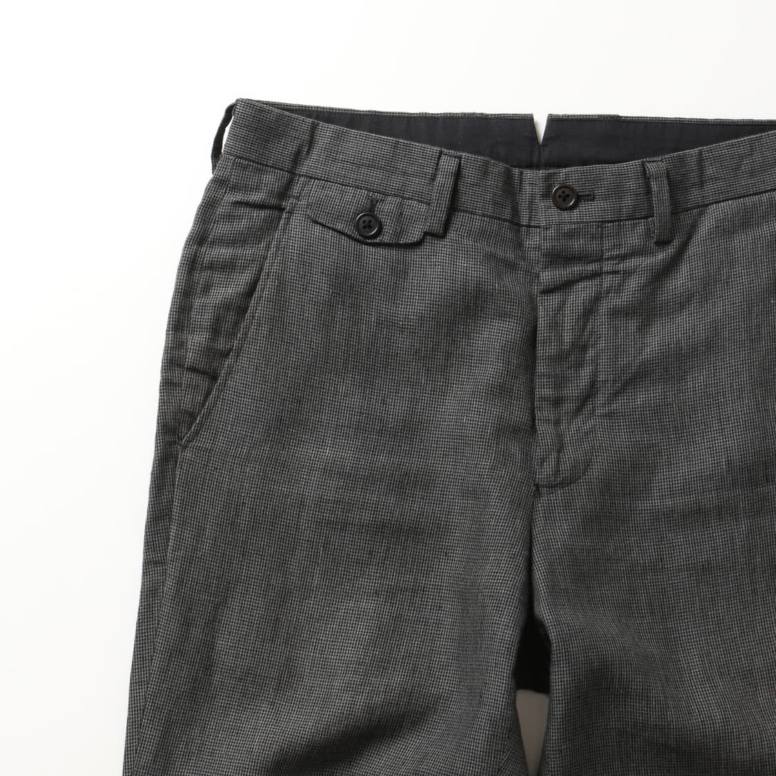 마가렛호웰 하운드투스 체크 리넨 트라우져  상품이미지2