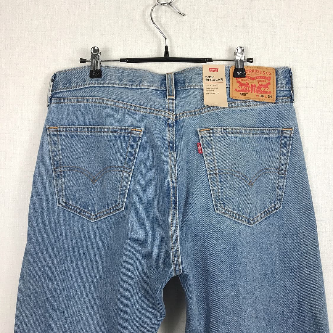 리바이스 505 레귤러 데님 청바지 새상품 남성34 상품이미지5
