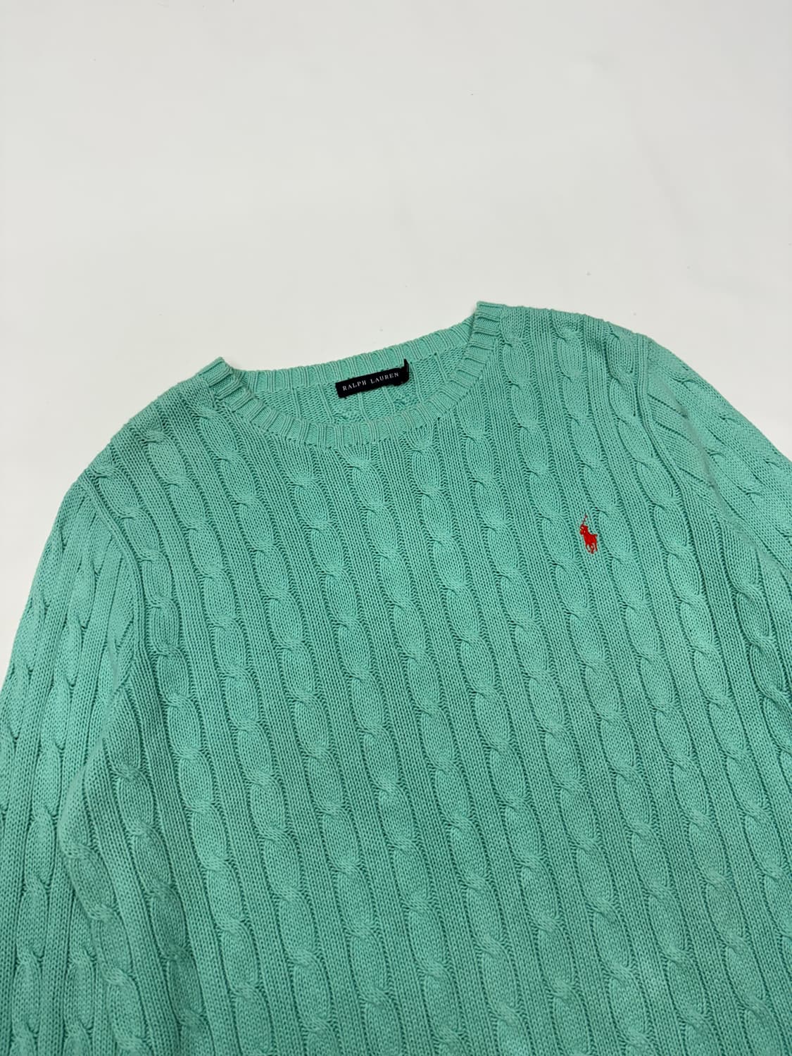 폴로 랄프로렌 민트 꽈베기 케이블 니트 상품이미지4