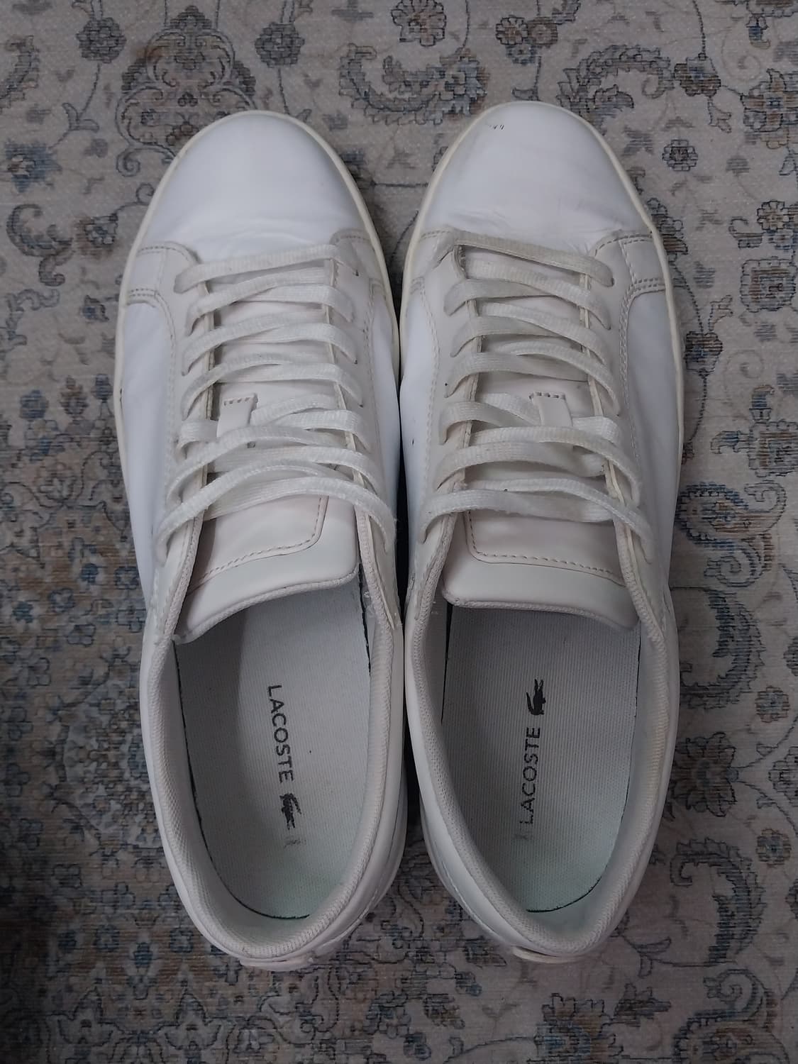 라코스테 래더 화이트 스니커즈 USA10사이즈 상품이미지7
