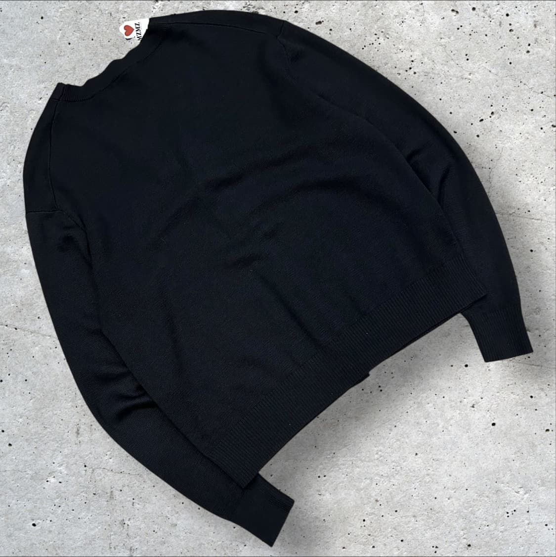 [XL] 20FW 아미 스몰 하트 블랙 가디건 A813 상품이미지2