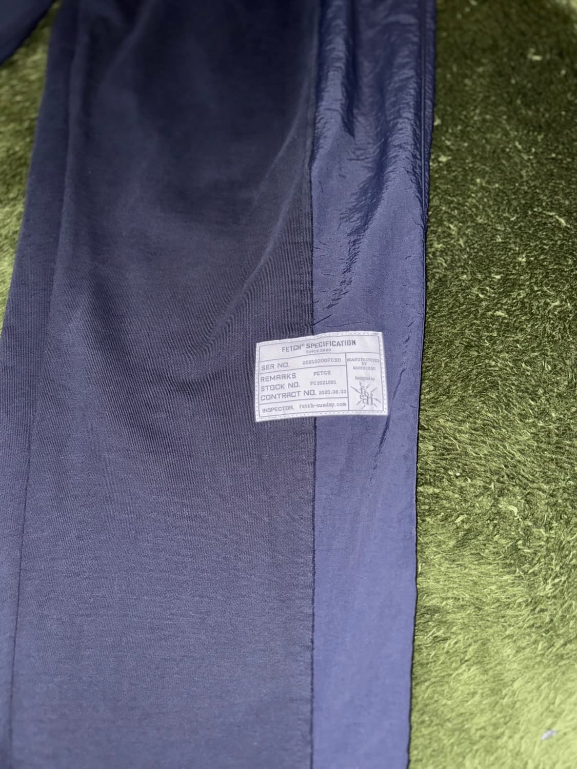 [L] Fetch 페치 선데이 패널 믹스 스웻 팬츠 네이비 상품이미지6