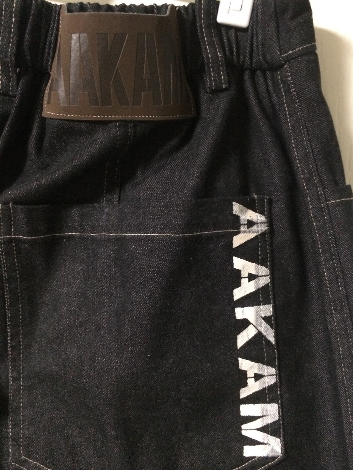 아캄 - 98 Printed Knee Pin-tuck Denim Pant 상품이미지4