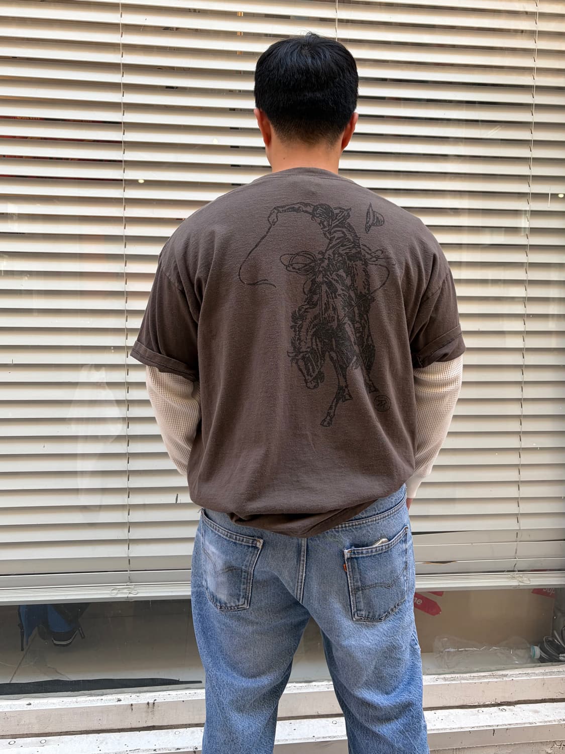 90‘s Marlboro country west cowboy T-sh 상품이미지2