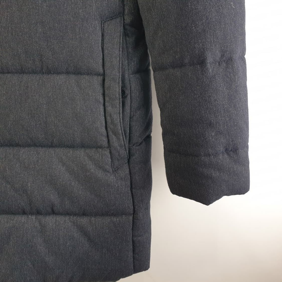 올젠 남성100 네이비 오리털 롱점퍼 M5910 상품이미지4