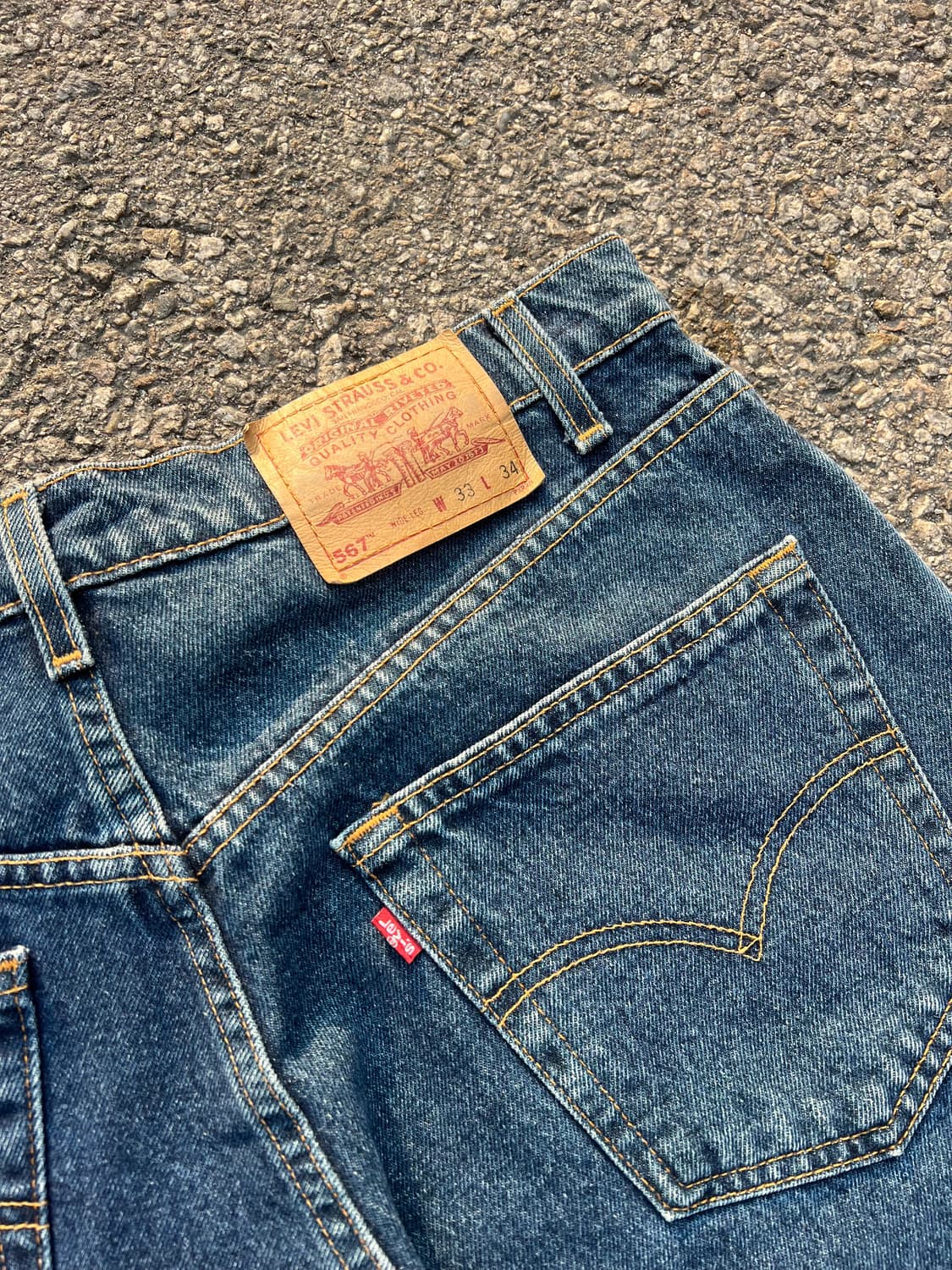 🇲🇽 90s 리바이스 567 와이드레그 33-34 상품이미지6