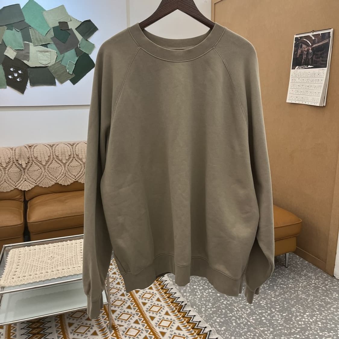 피어오브갓 에센셜 빈티지 캐주얼 오버핏 맨투맨 XL C10545 상품이미지3