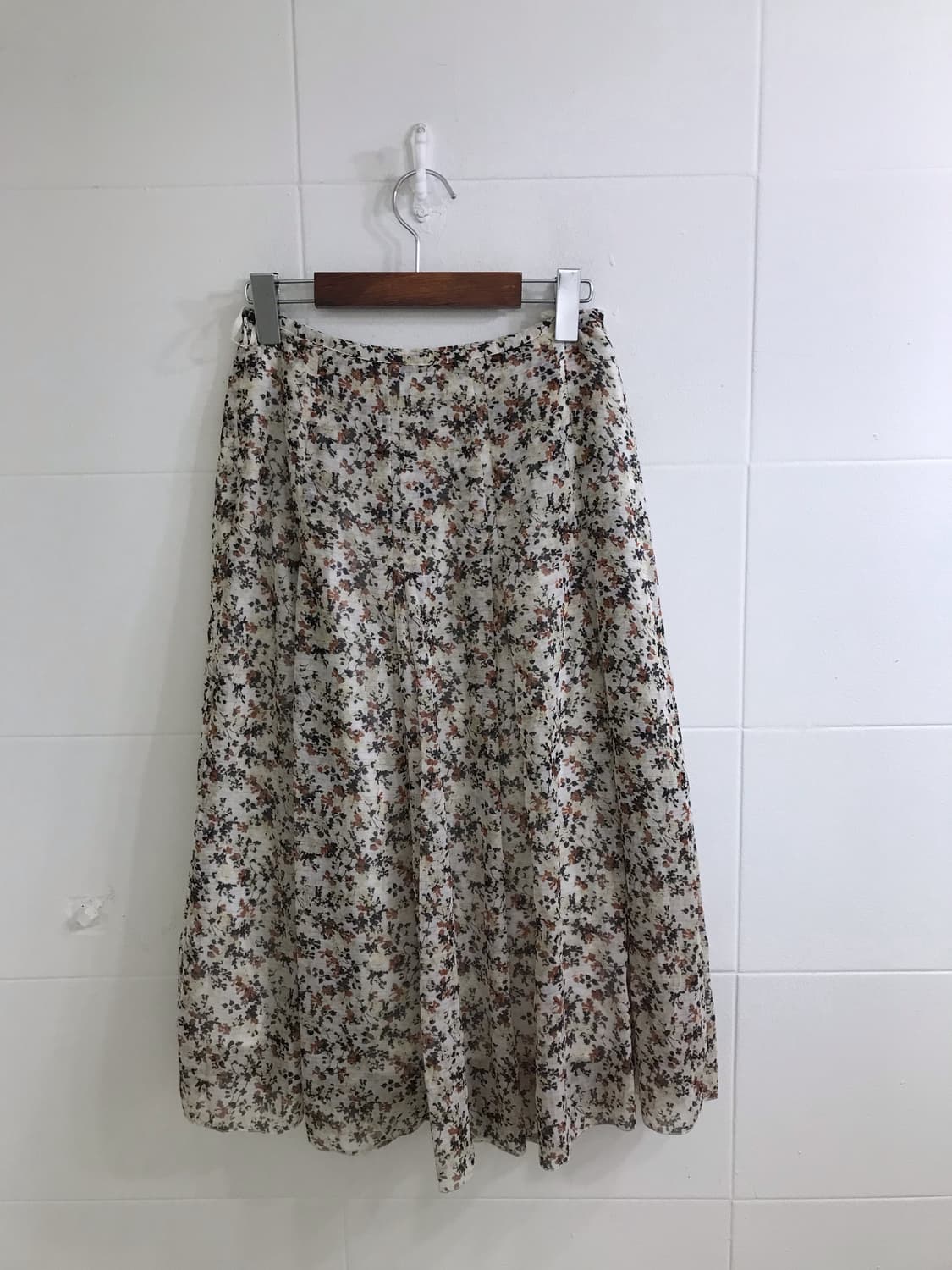 베이지 패턴 하구미 너드 모리걸 야상 코디세트 상품이미지8