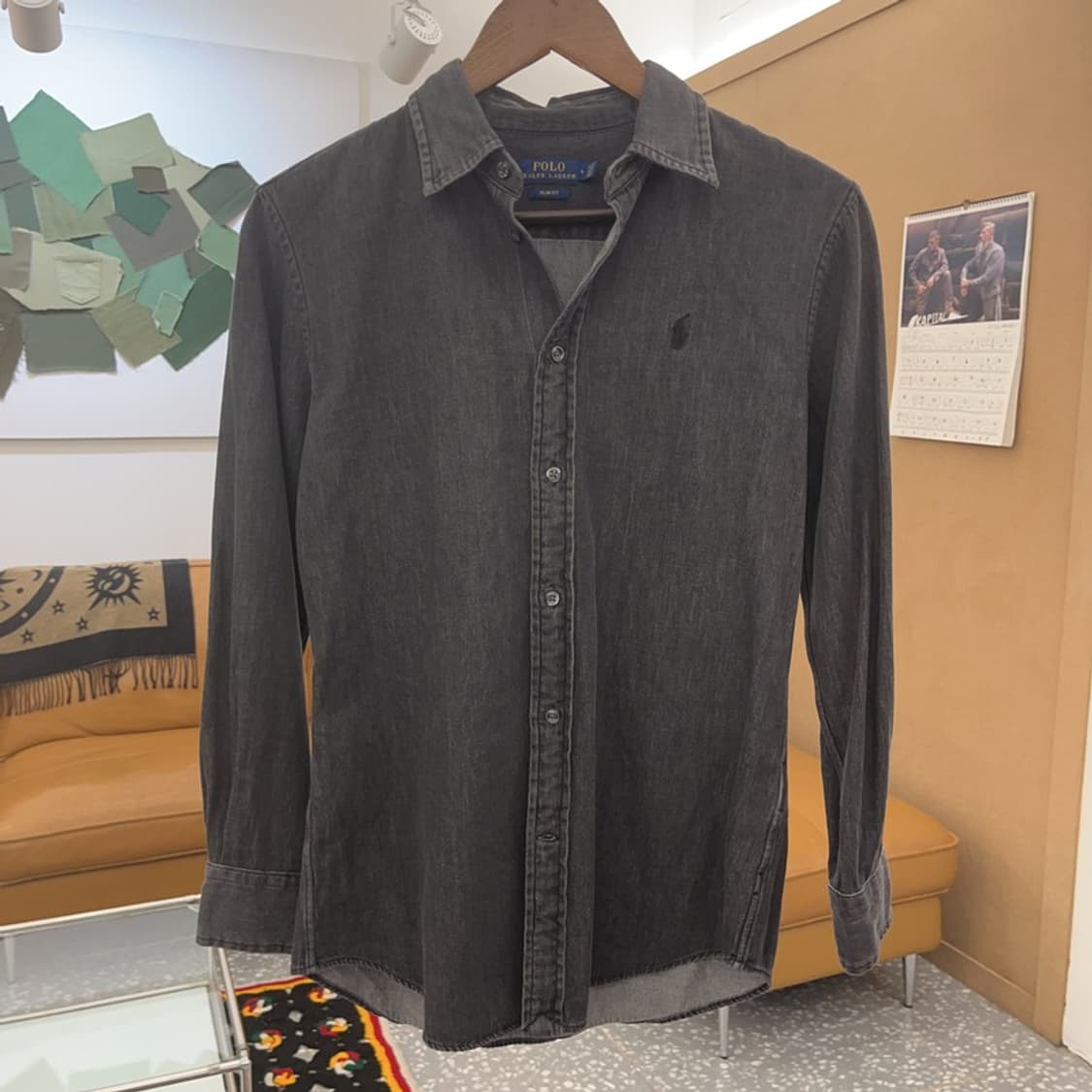 폴로 랄프로렌 캐주얼 자수로고 빈티지 피그먼트 셔츠 4 C08323 상품이미지3