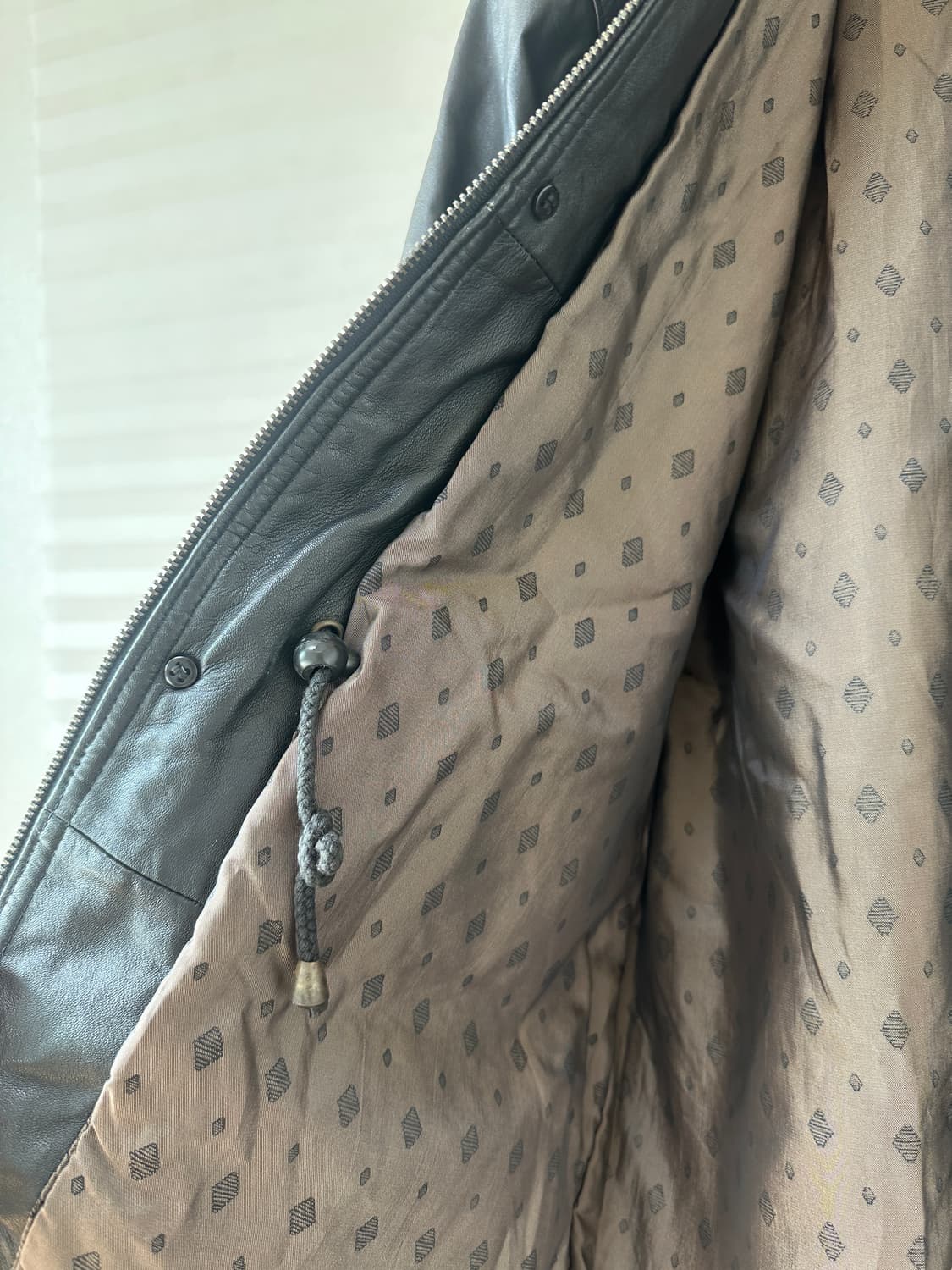 90s Lambskin Leather Car Coat 상품이미지6