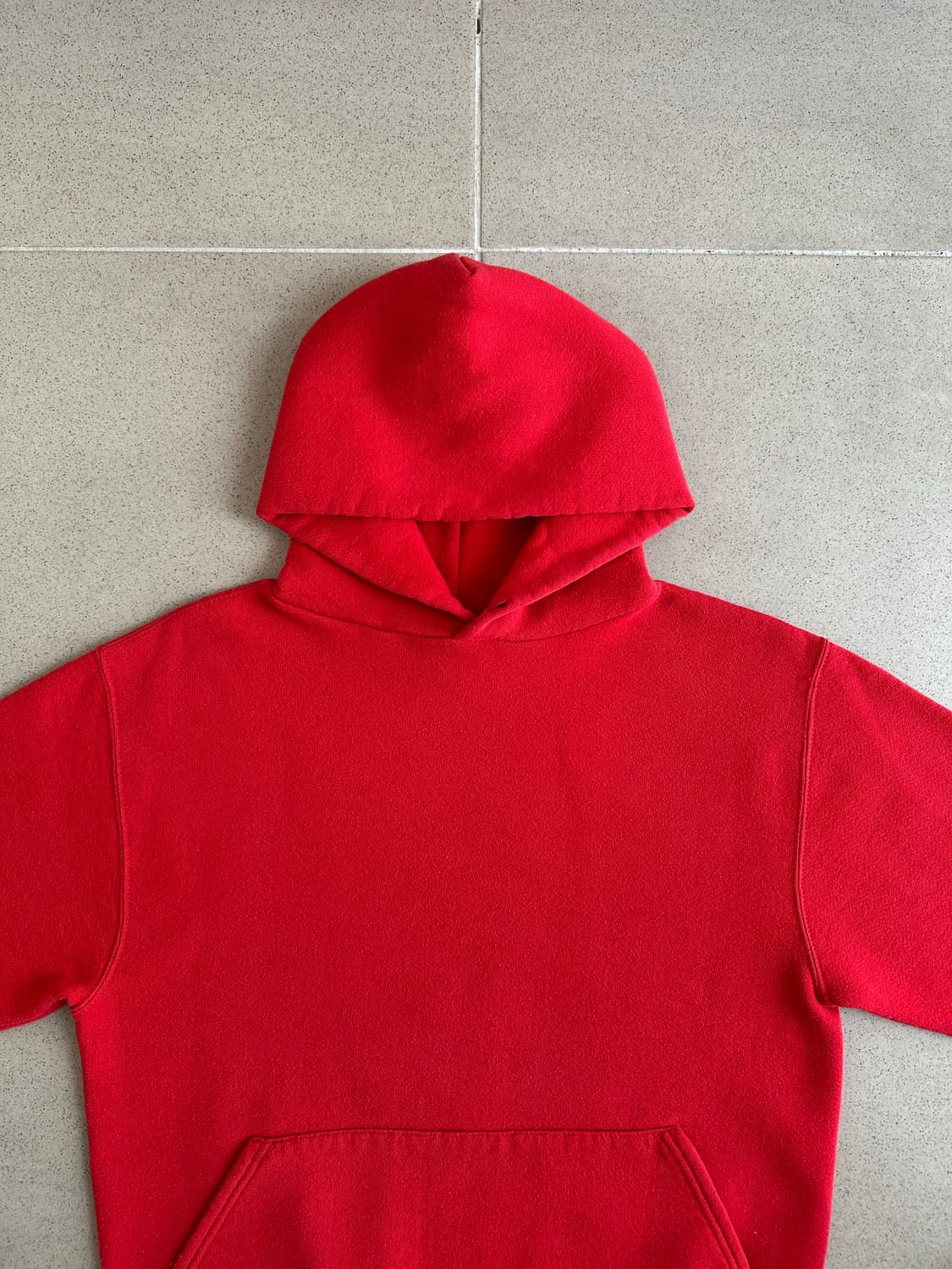90s 빈티지 러셀 후드 레드 M USA 상품이미지4