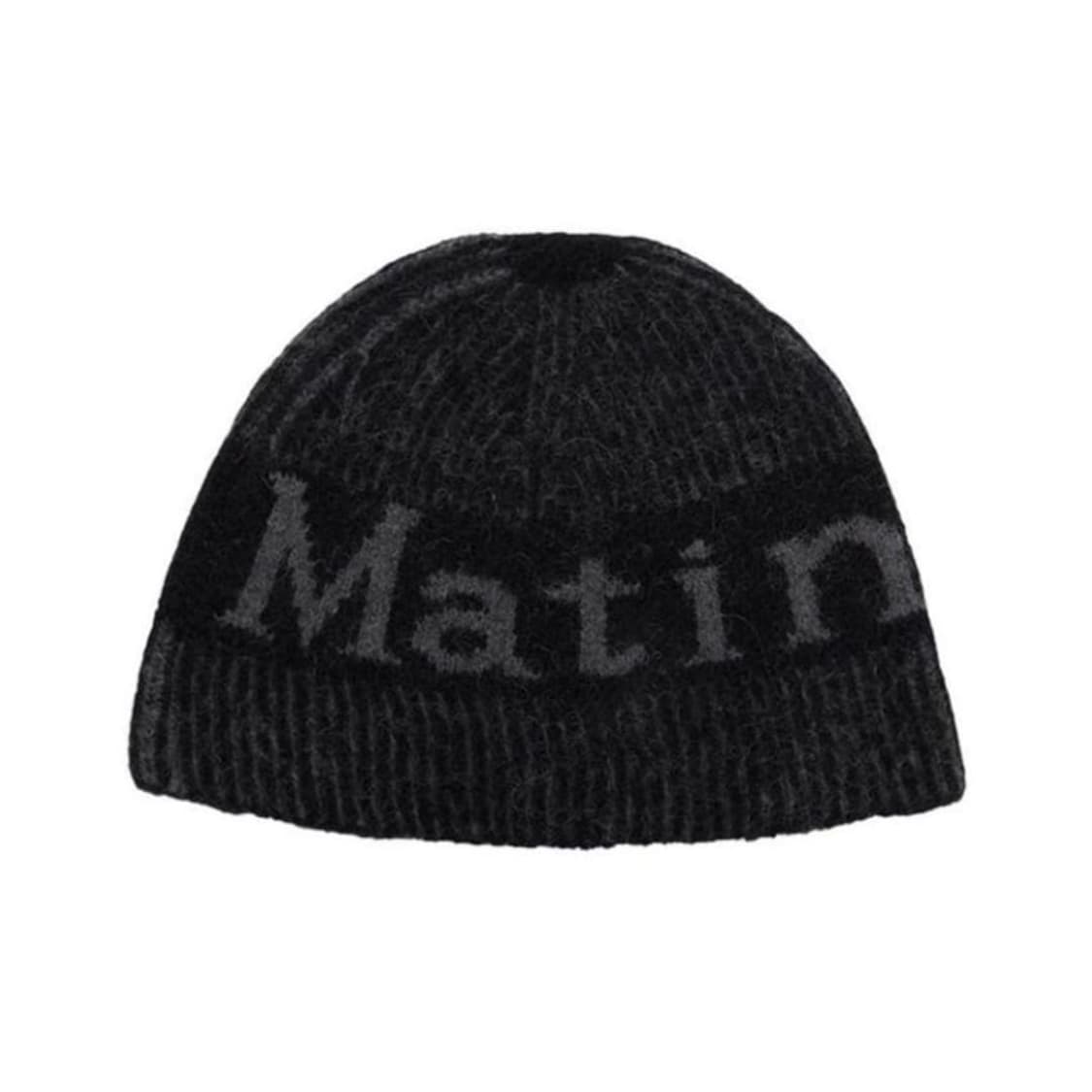 마뗑킴 마뗑 스트라이프 투톤 비니 블랙 상품이미지1