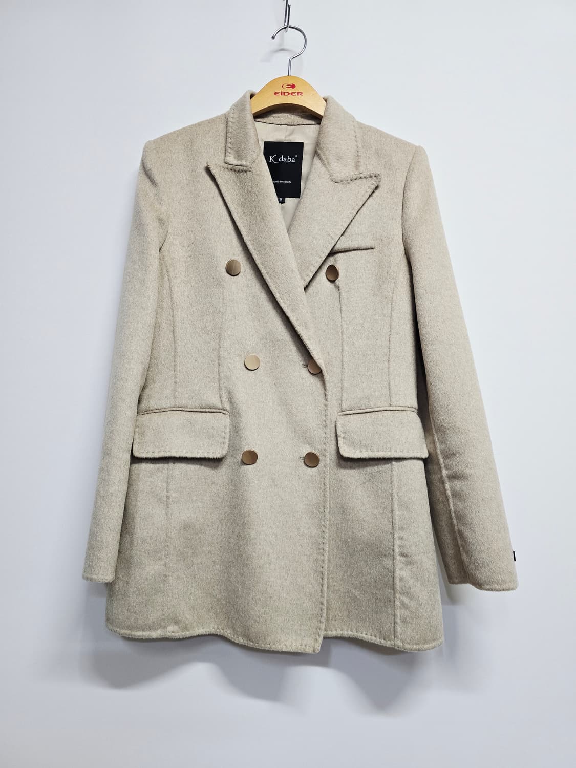 K_daba 핸드메이드 울코트 아이보리 자켓 상품이미지1