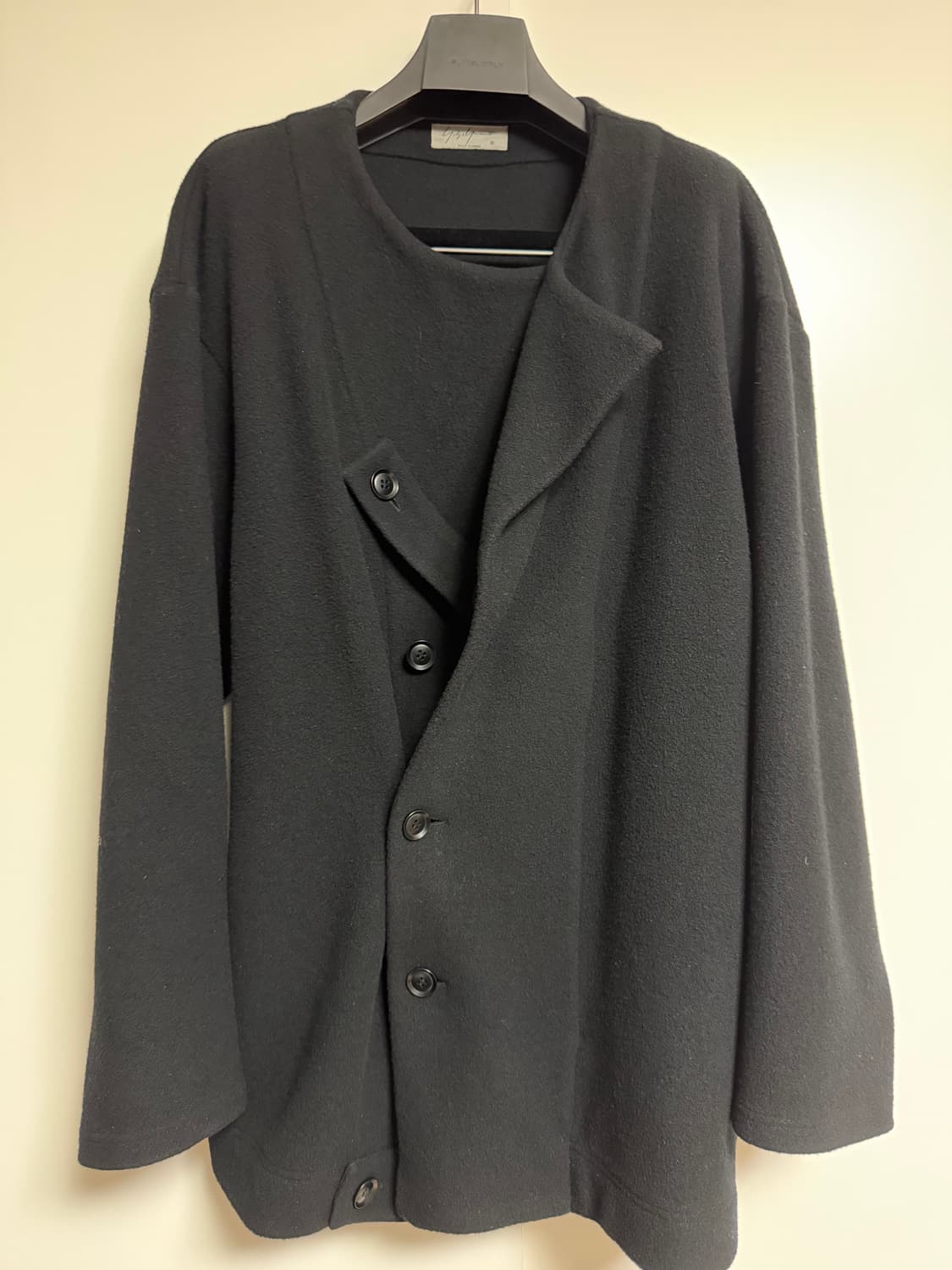 요지야마모토 스트랩 하프 코트 상품이미지1