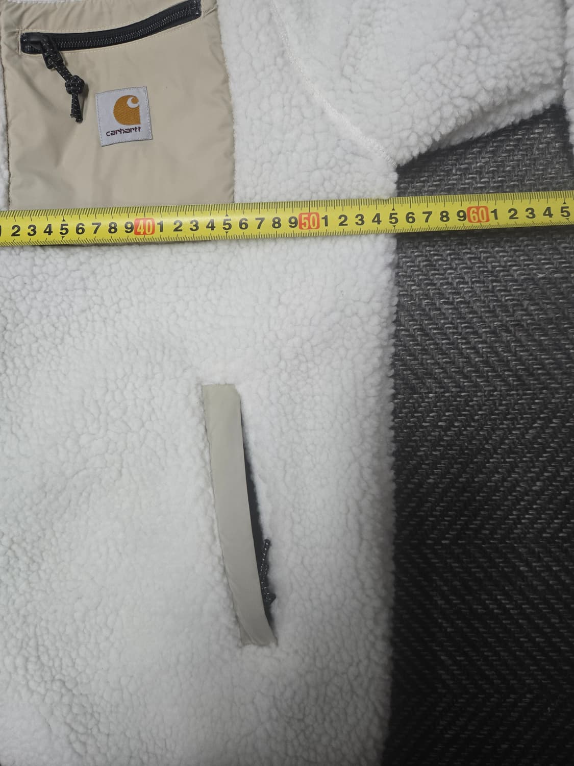 칼하트 공용 WIP 프렌티스 플리스 자켓 화이트 상품이미지7