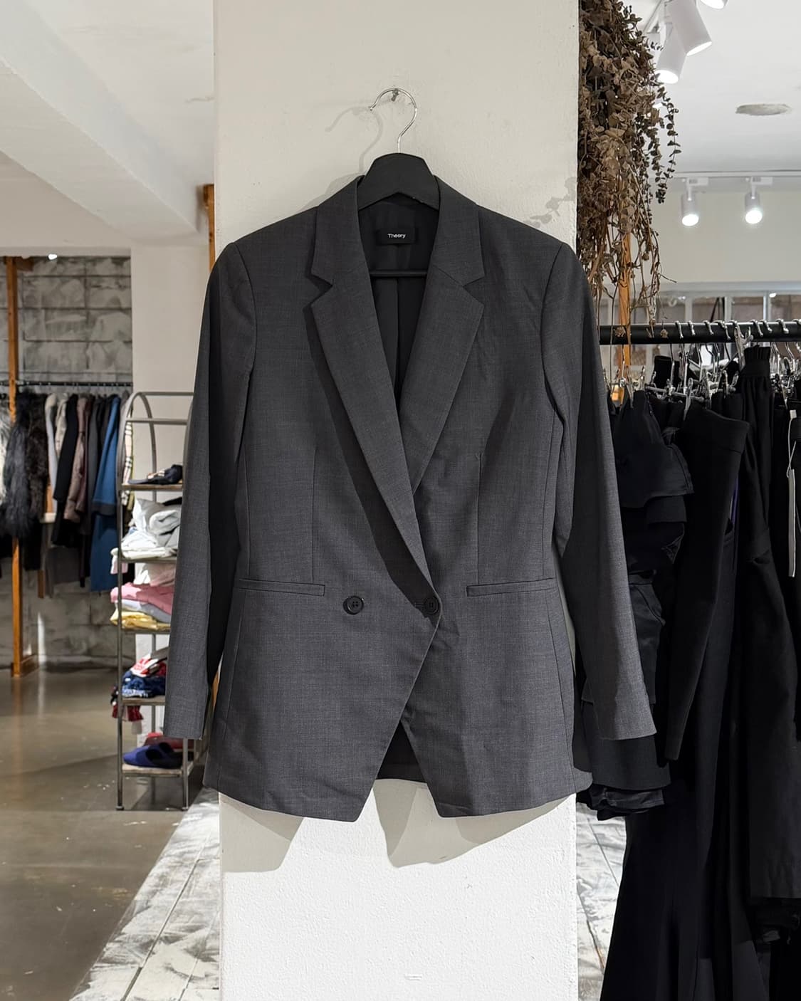 띠어리 그레이 울 포켓 블레이저  상품이미지1