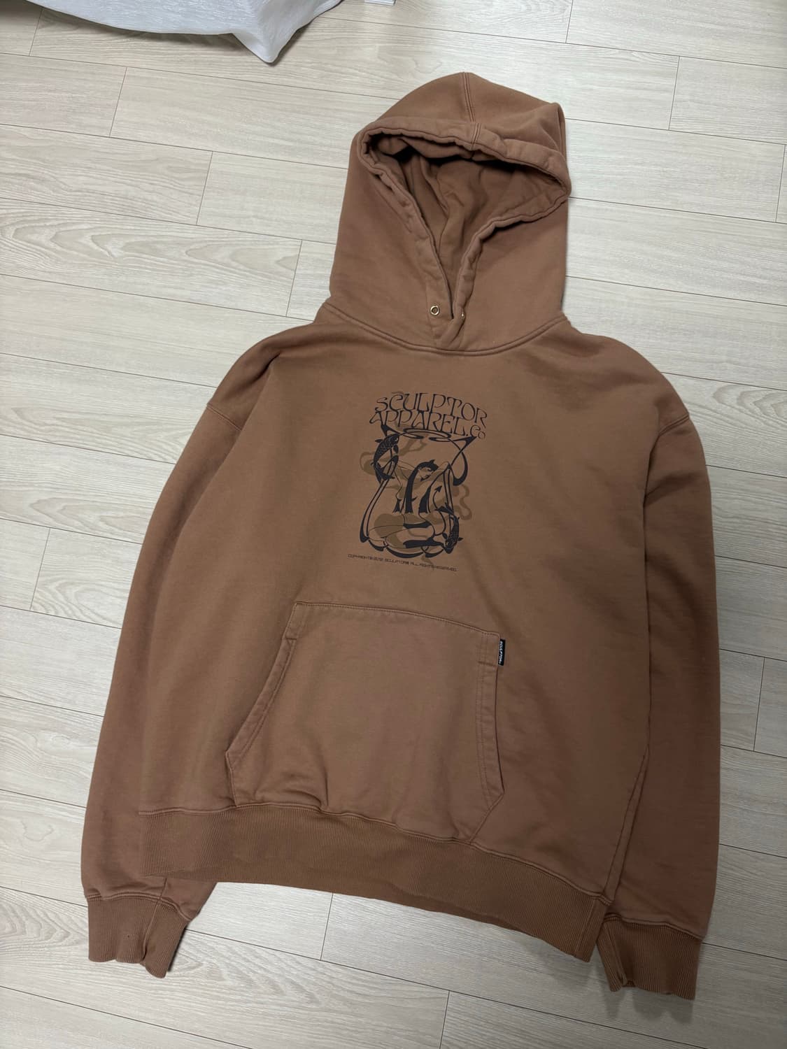 스컬프터 데빌 디스차지 후드티 L 카멜 상품이미지2