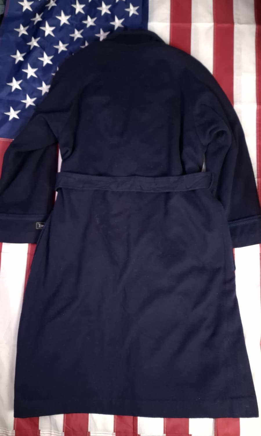 새제품급 오리지날 일본판 버버리 울,캐시미어 혼방 로브 코트 상품이미지9