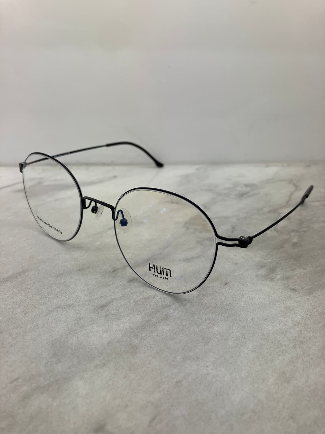 B39 흄 HUM 블랙 라운드 역산각 메탈테 안경 상품이미지8
