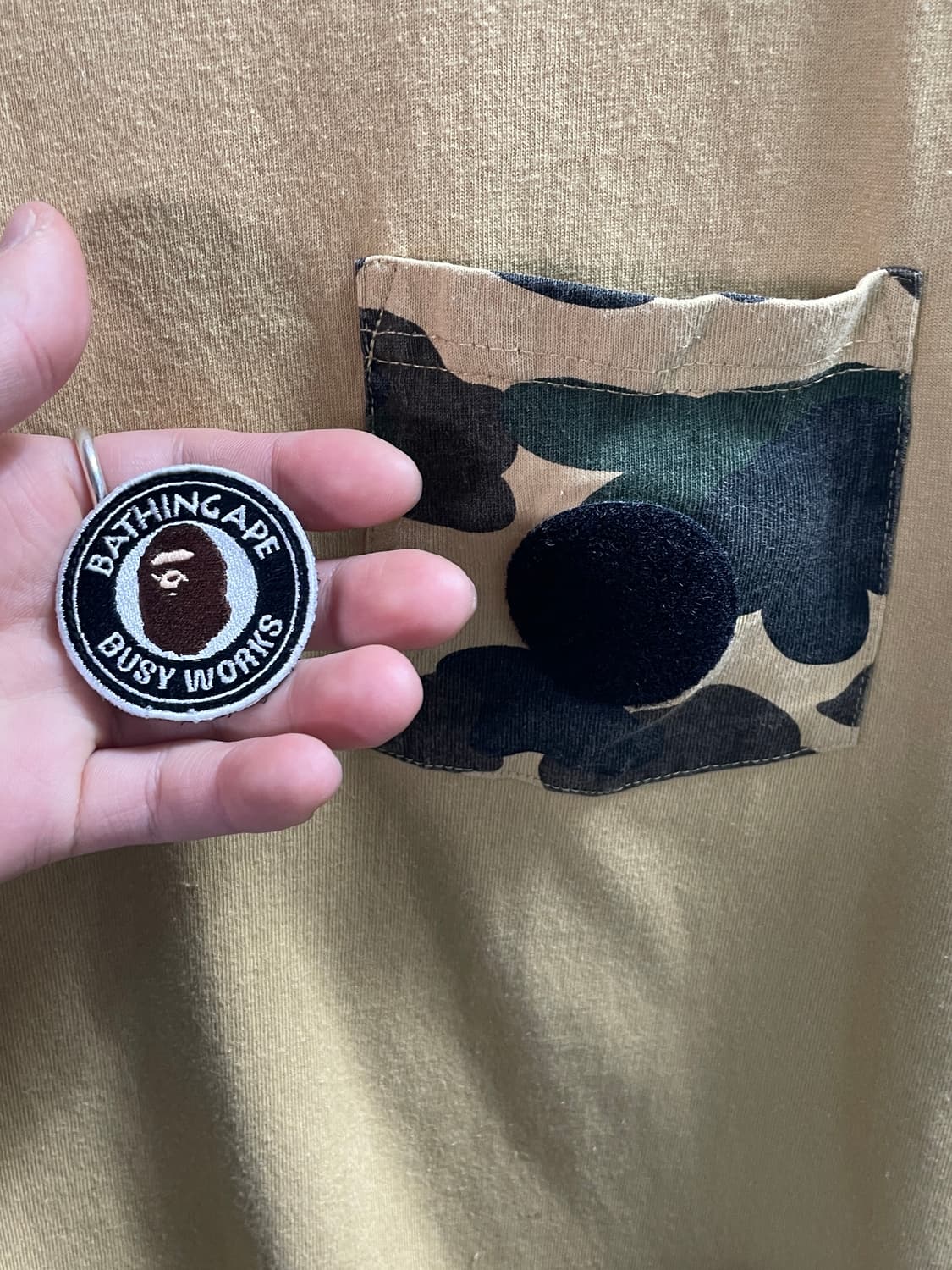 베이프 카모 포켓 패치 반팔티 (on.668)   상품이미지5