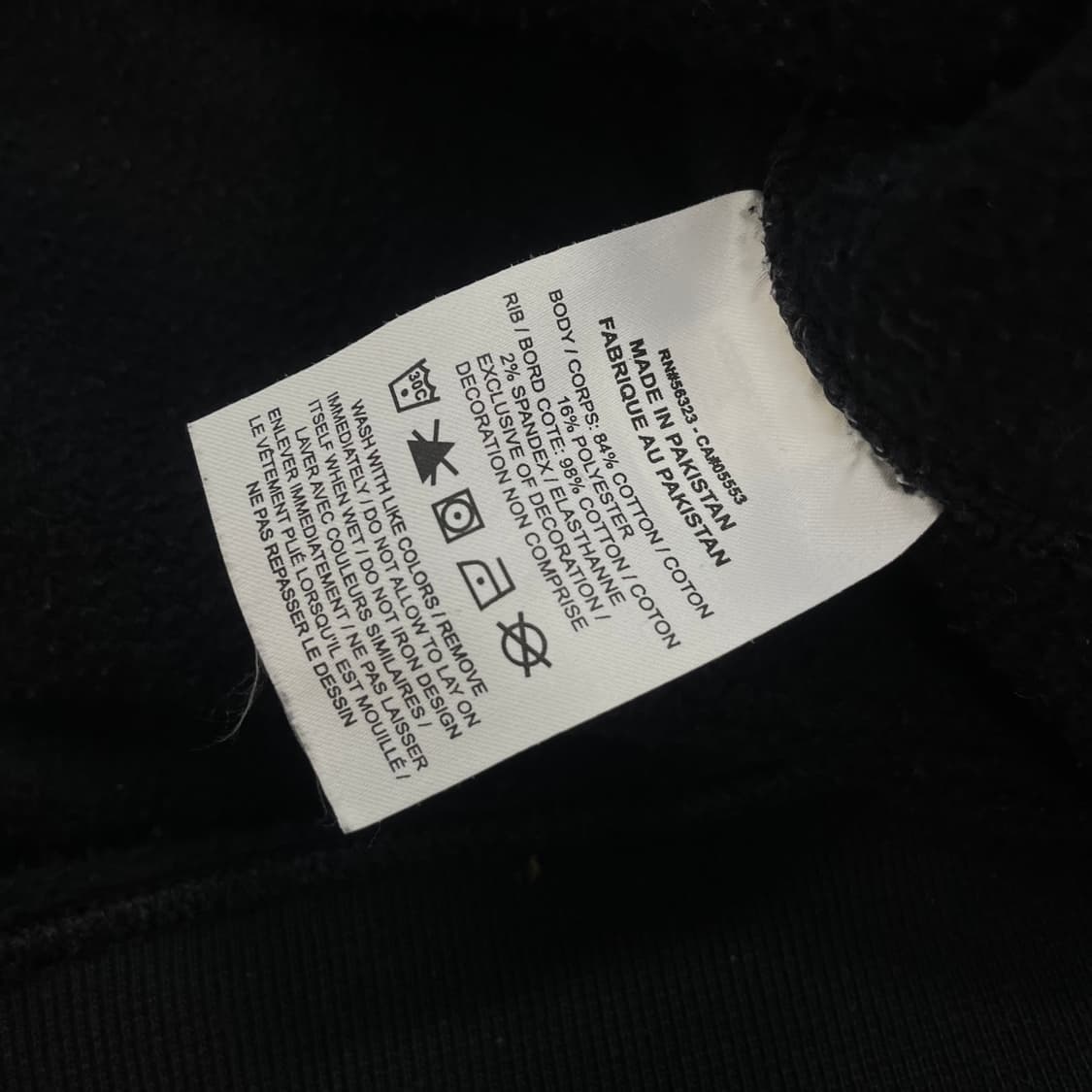 나이키 x 스투시 워시드 플리스 크루넥 맨투맨 블랙 상품이미지5