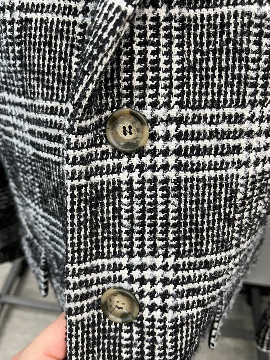 95-100) 아미 14fw 컬렉션 글렌체크 코트 상품이미지3