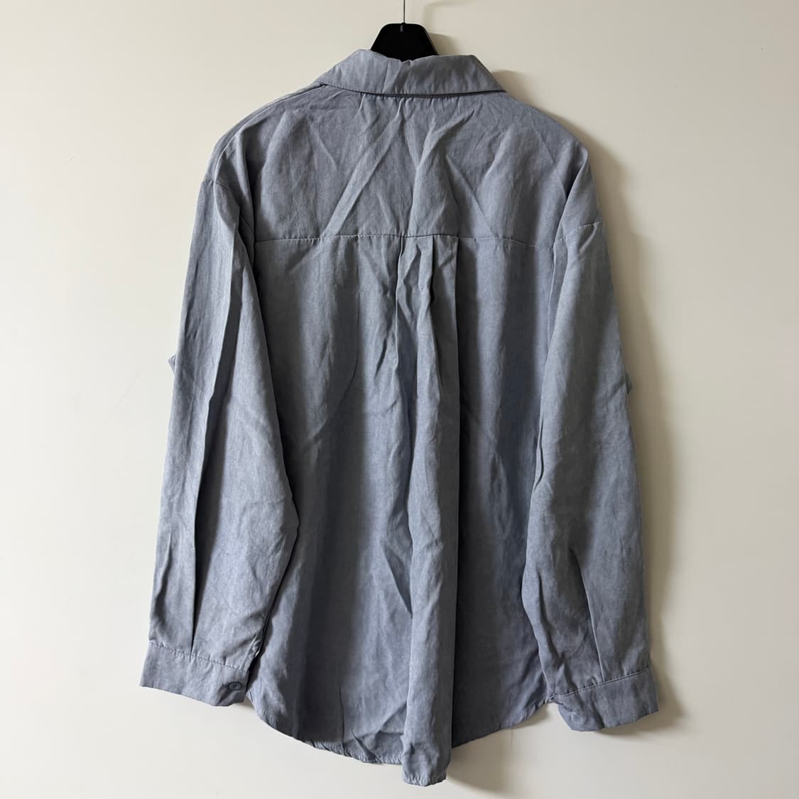 새상품 여자 벨로아 셔츠 (블루) 상품이미지4