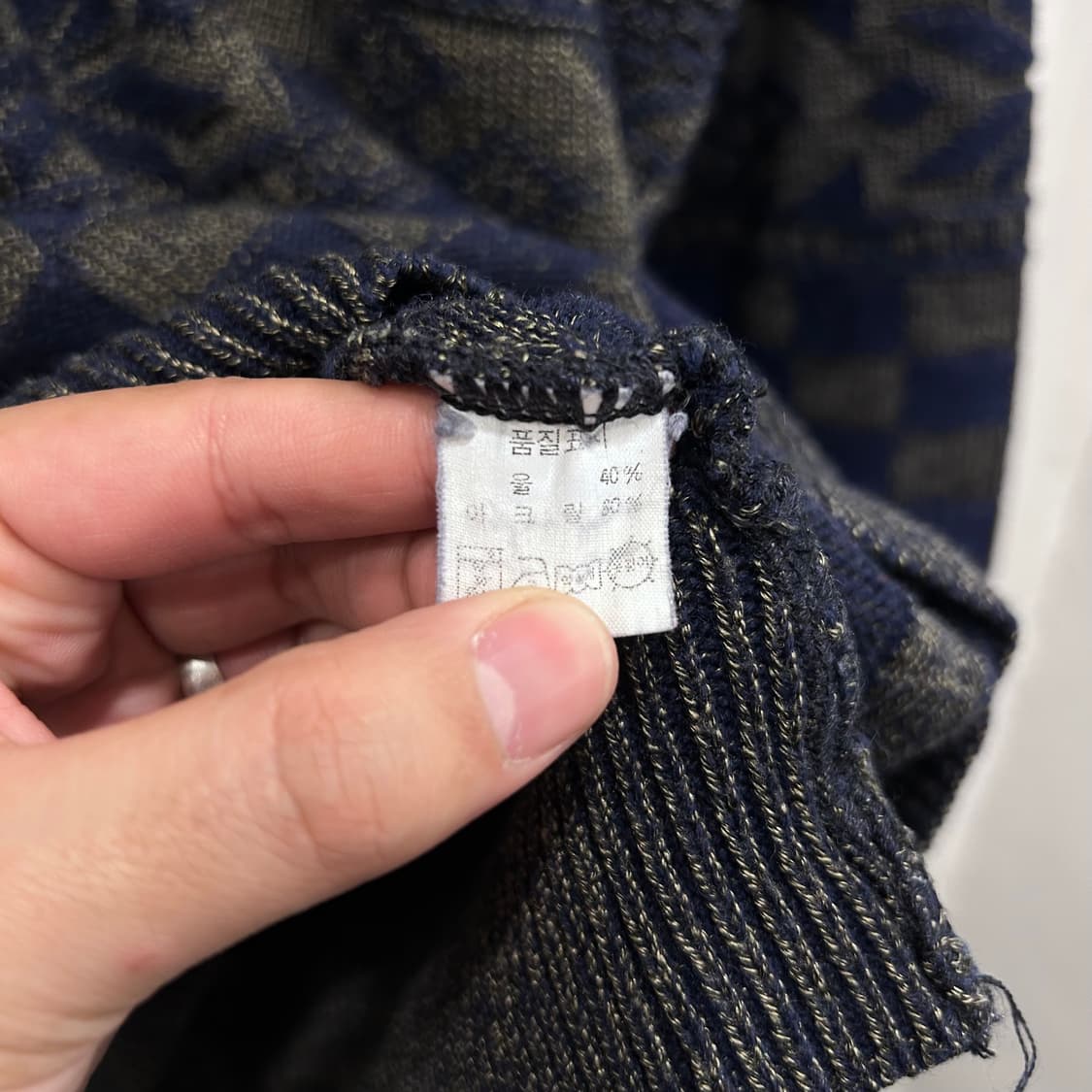 마르코폴로 노르딕 패턴 배색 케이블 니트 상품이미지4