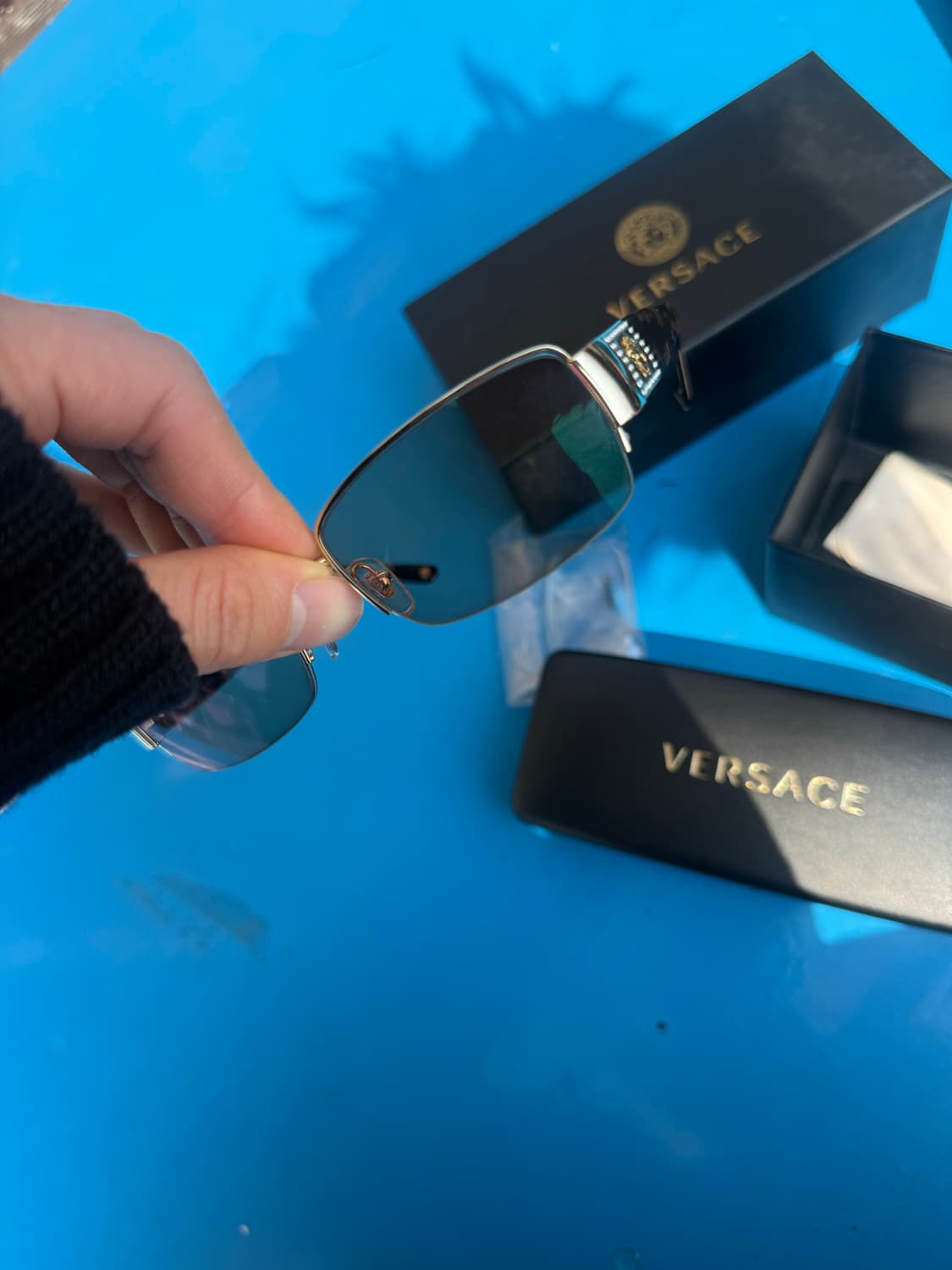 베르사체 안경 및 선글라스 (갈색변색 커스텀) 상품이미지3