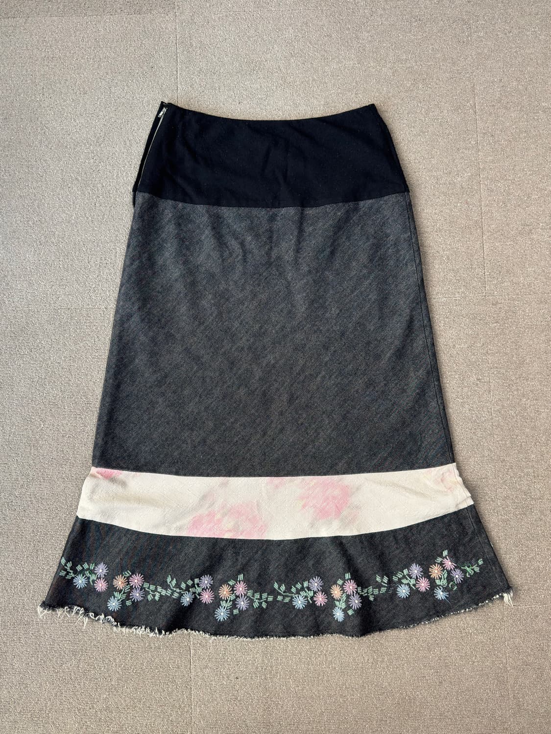 트리콧 꼼데가르송 데님 비즈 스커트 상품이미지5