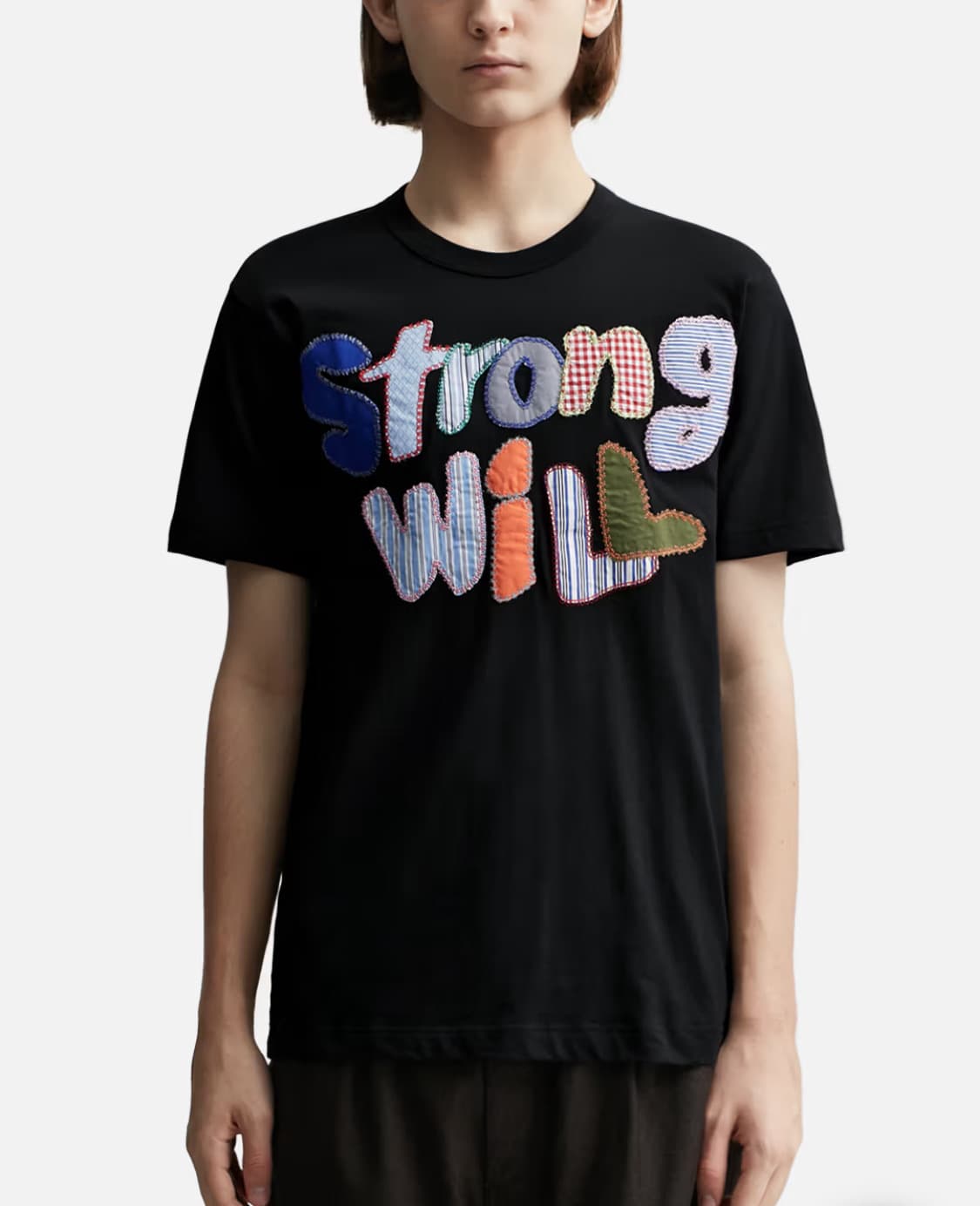 미개봉) 꼼데가르송 strong will 패치워크 티셔츠 상품이미지2