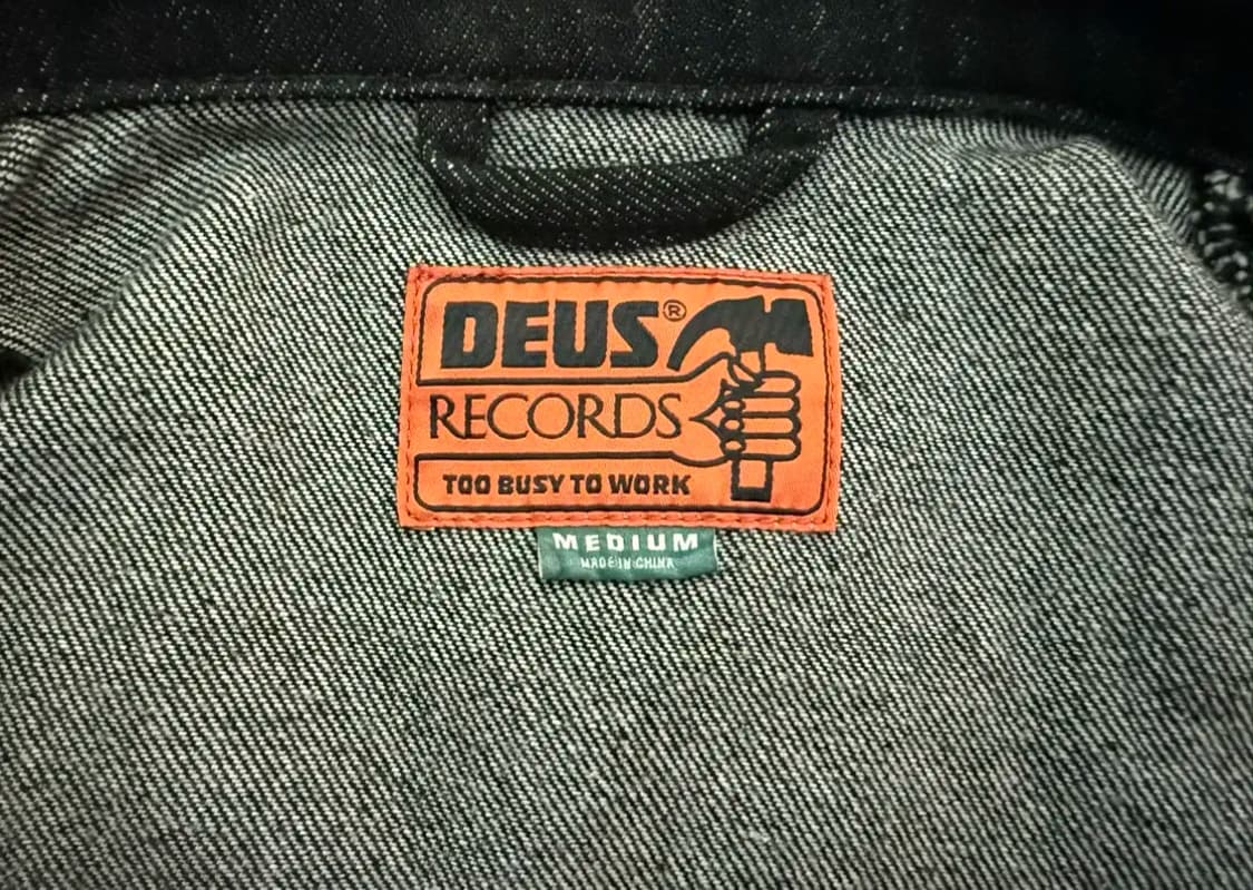 데우스 엑스 마키나 레코즈 블랙 데님자켓(M,새상품) 상품이미지4