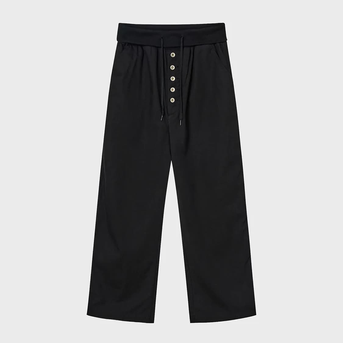 다이닛 DEINET VINTAGE CANTON PANTS IN BLACK 상품이미지3