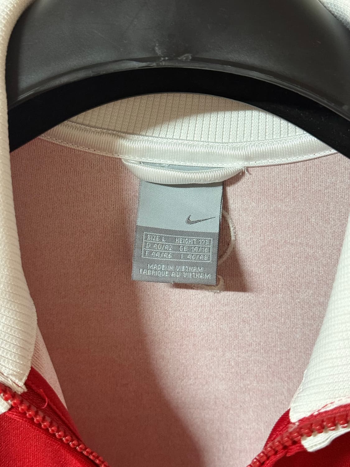 나이키 y2k 빈티지 레드 배색 트랙집업 M 상품이미지7