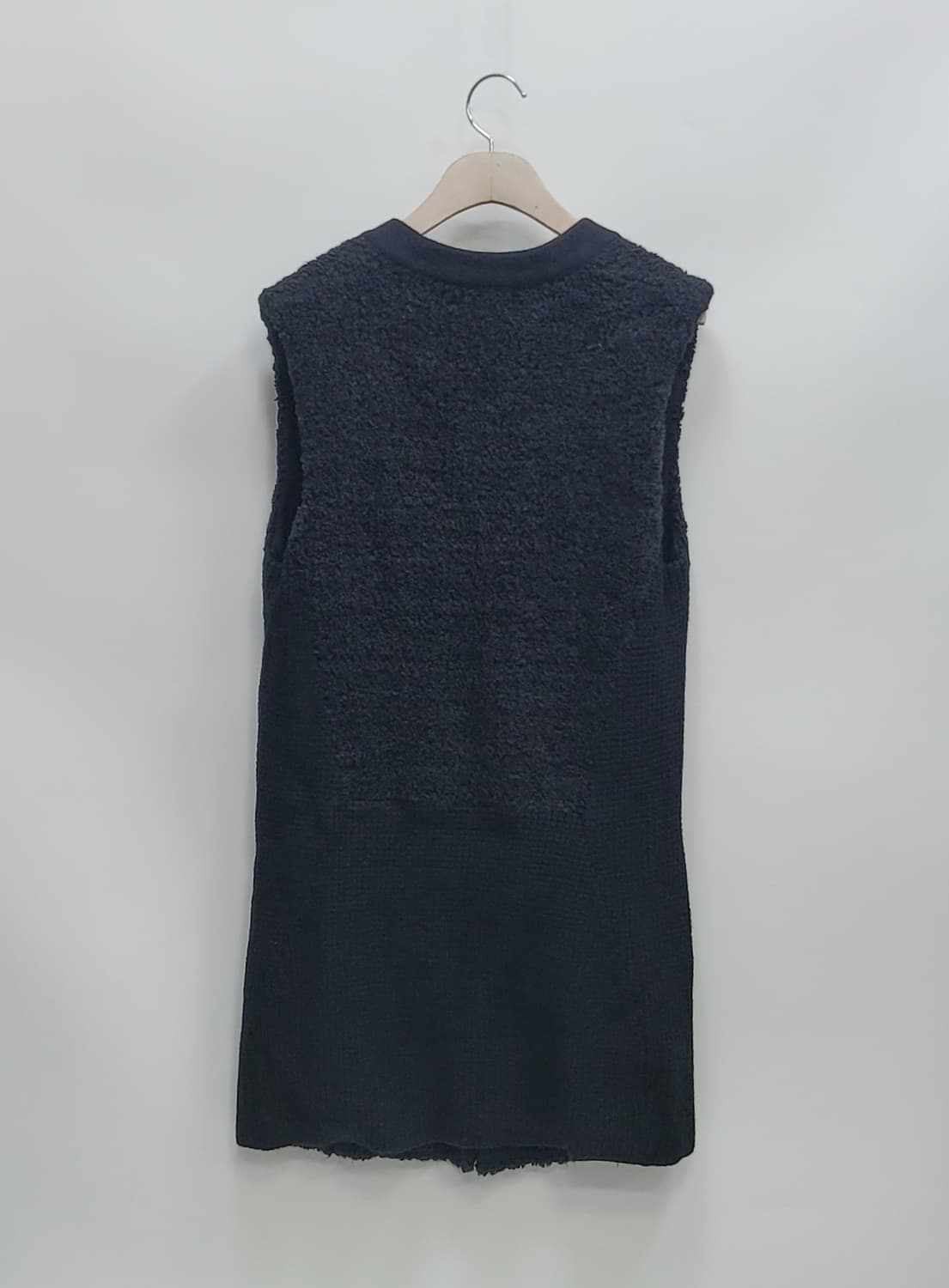 TIME 한섬 타임 부클레 울 알파카 롱 베스트 / 여 90(F) 블랙
 상품이미지2