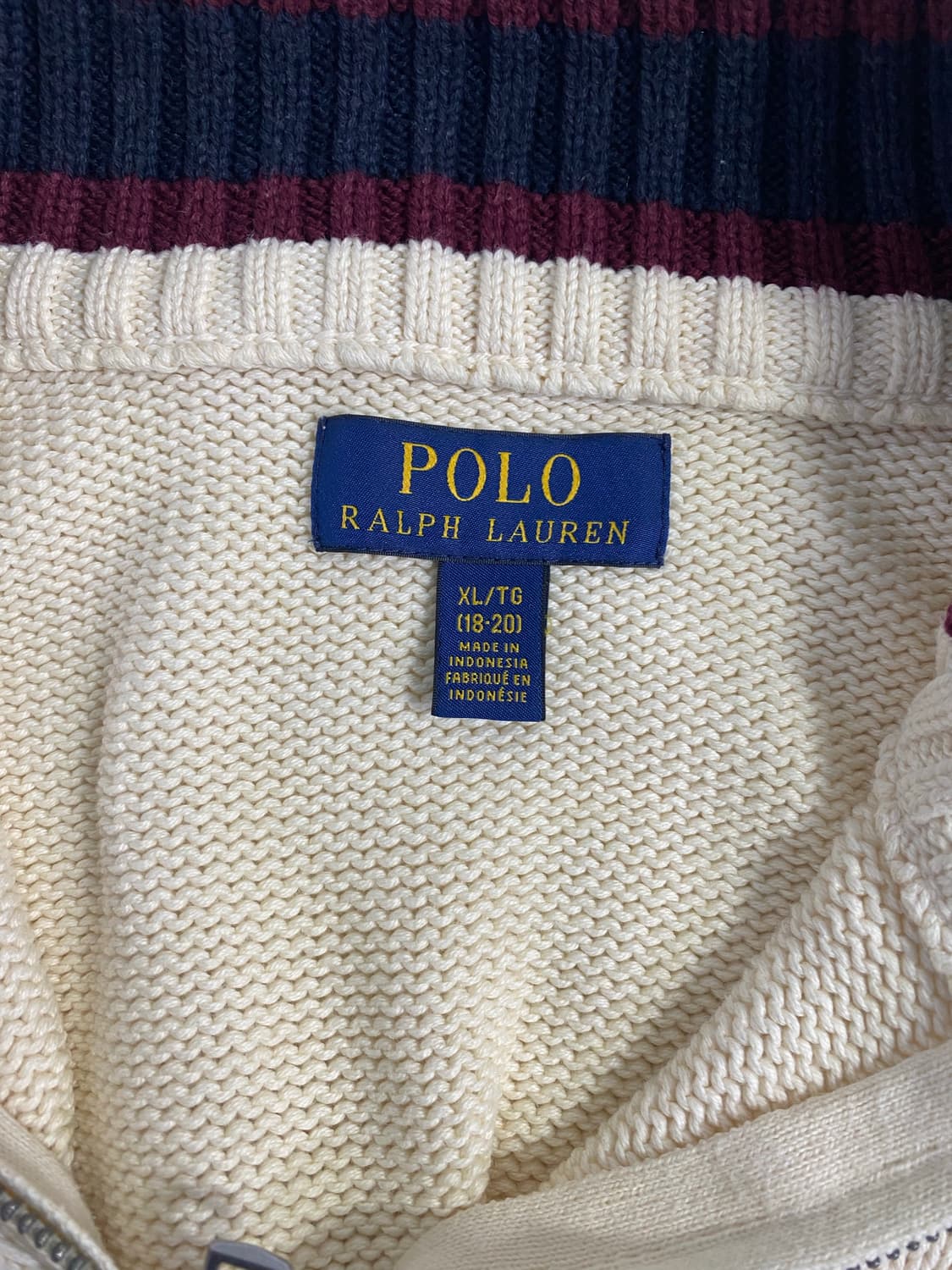 폴로 랄프로렌 니트 반집업 하프집업 XL <524> 상품이미지5