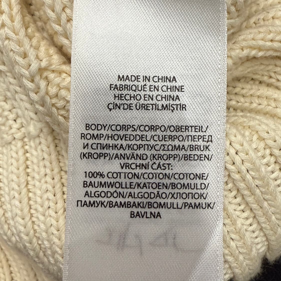 폴로 랄프로렌 모리 화이트 꽈배기 니트  상품이미지7