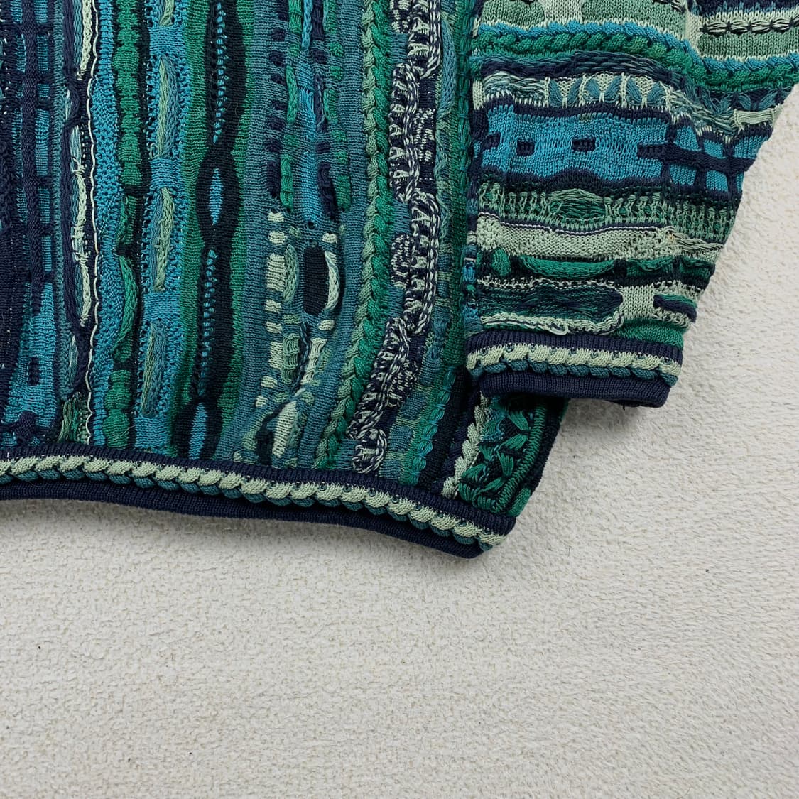 쿠지 머서라이즈드 코튼 핸드메이드 케이블 니트 상품이미지4